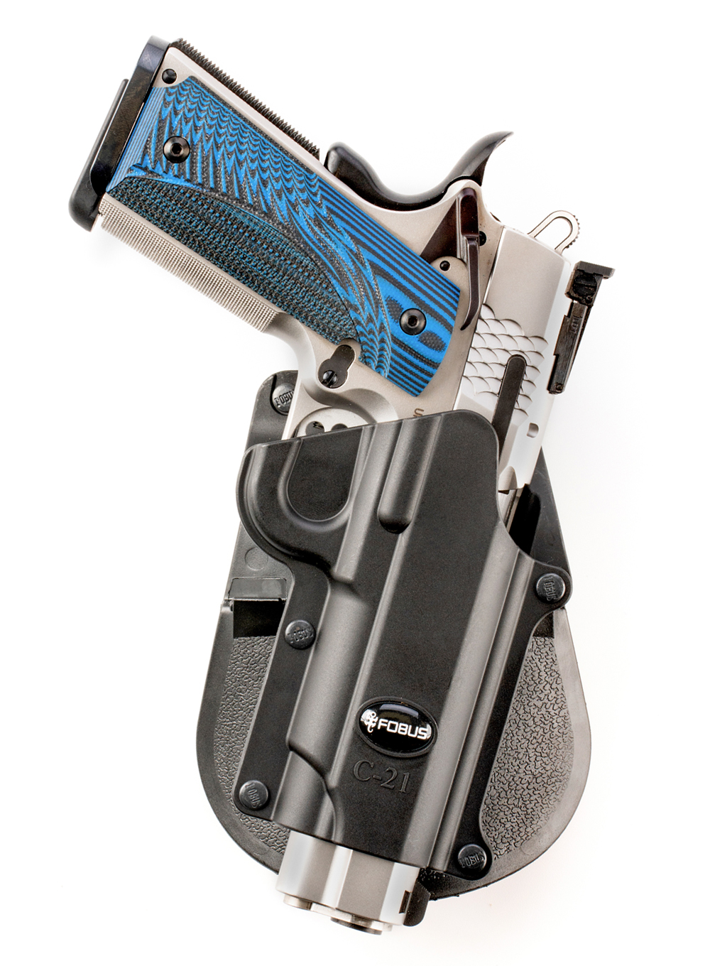 Fobus mini paddle holster pour Colt 1911 sans rails pistolet-C-21B 