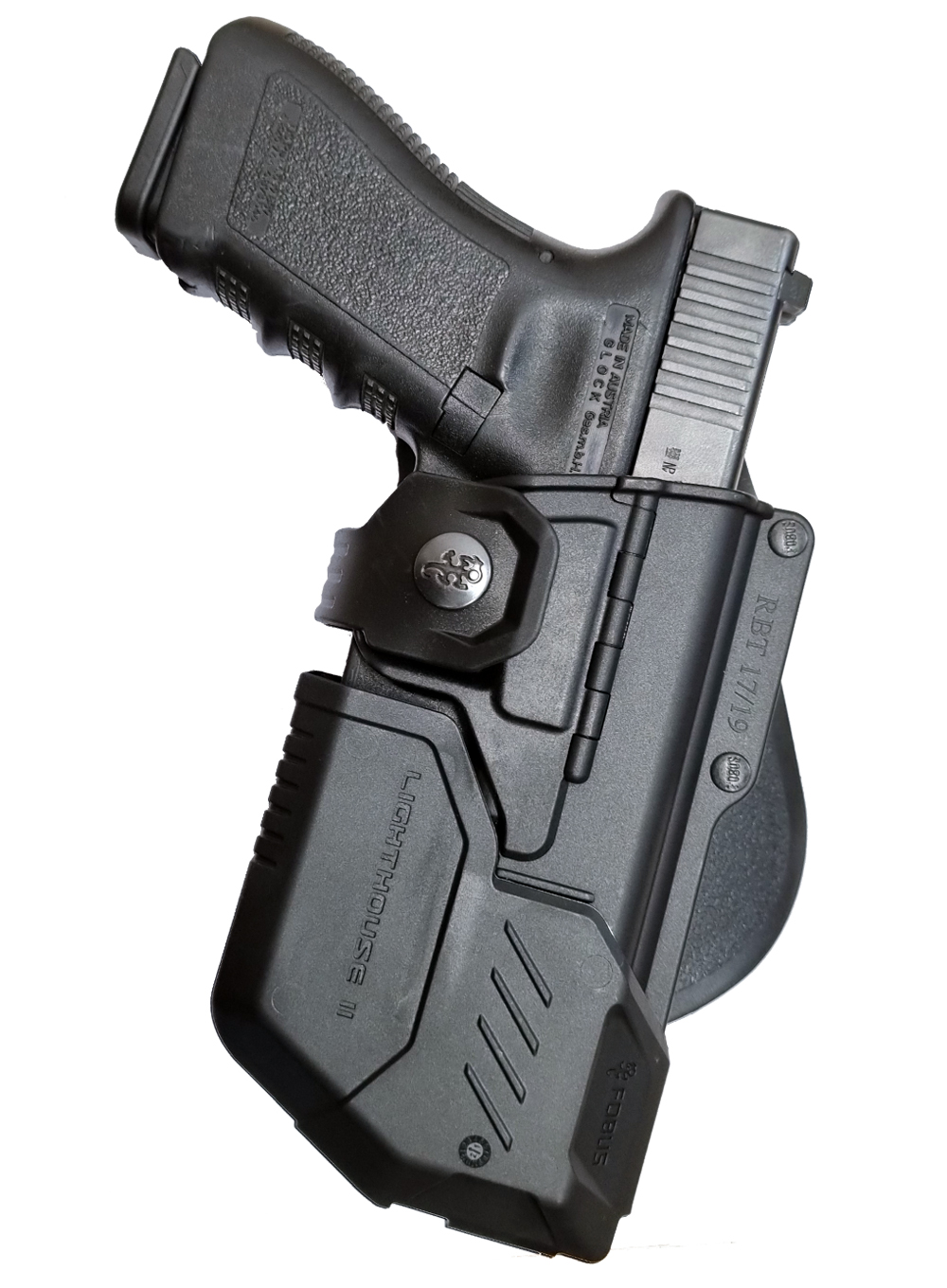 New Fobus Glock 17 Tactical Light Laser Bearing Belt RBT17 Holster UK Seller 